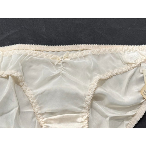 Vtg 90s Victoria's Secret Second Skin Panties L Satin NWT Sheer Front Jezebel - Picture 3 of 7